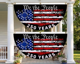 Patriotisk 250-årsjubileumsflagga, design "Vi folket", 1776-2026