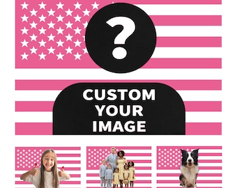 Aangepaste foto wandtapijt Amerikaanse vlag – Gepersonaliseerd patriottisch decor (3 x 5 ft)