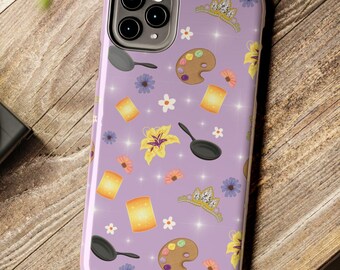 Lantern Princess Pattern Durable Tough Phone Case