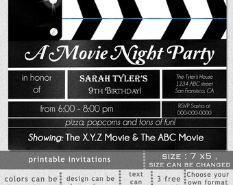 clapboard invitation etsy