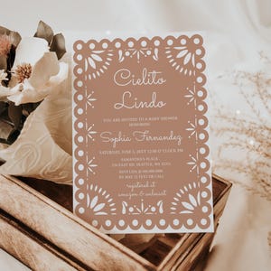 Cielito Lindo Baby Shower Invitation: Papel Picado (Instant Download)