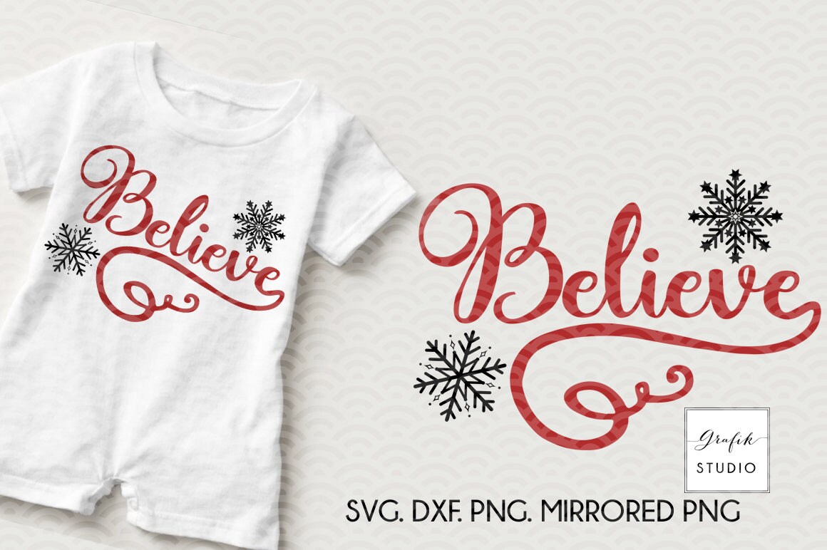 Download Believe Christmas SVG Files Holidays SVG DownloadDXF File ...