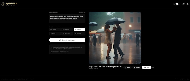 Quantum AI Art Studio – KI-Bildgenerator, professionelle Fotofilter & 4K-Export-Tool (Digitaler Download) Bild 3
