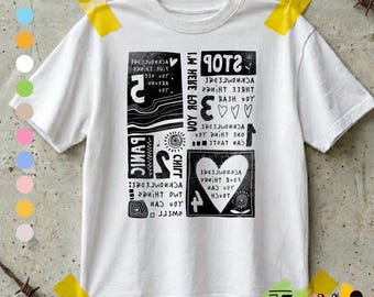 Panic Attack Checklist T-Shirt, Mirror-Readable Anxiety Relief Tee