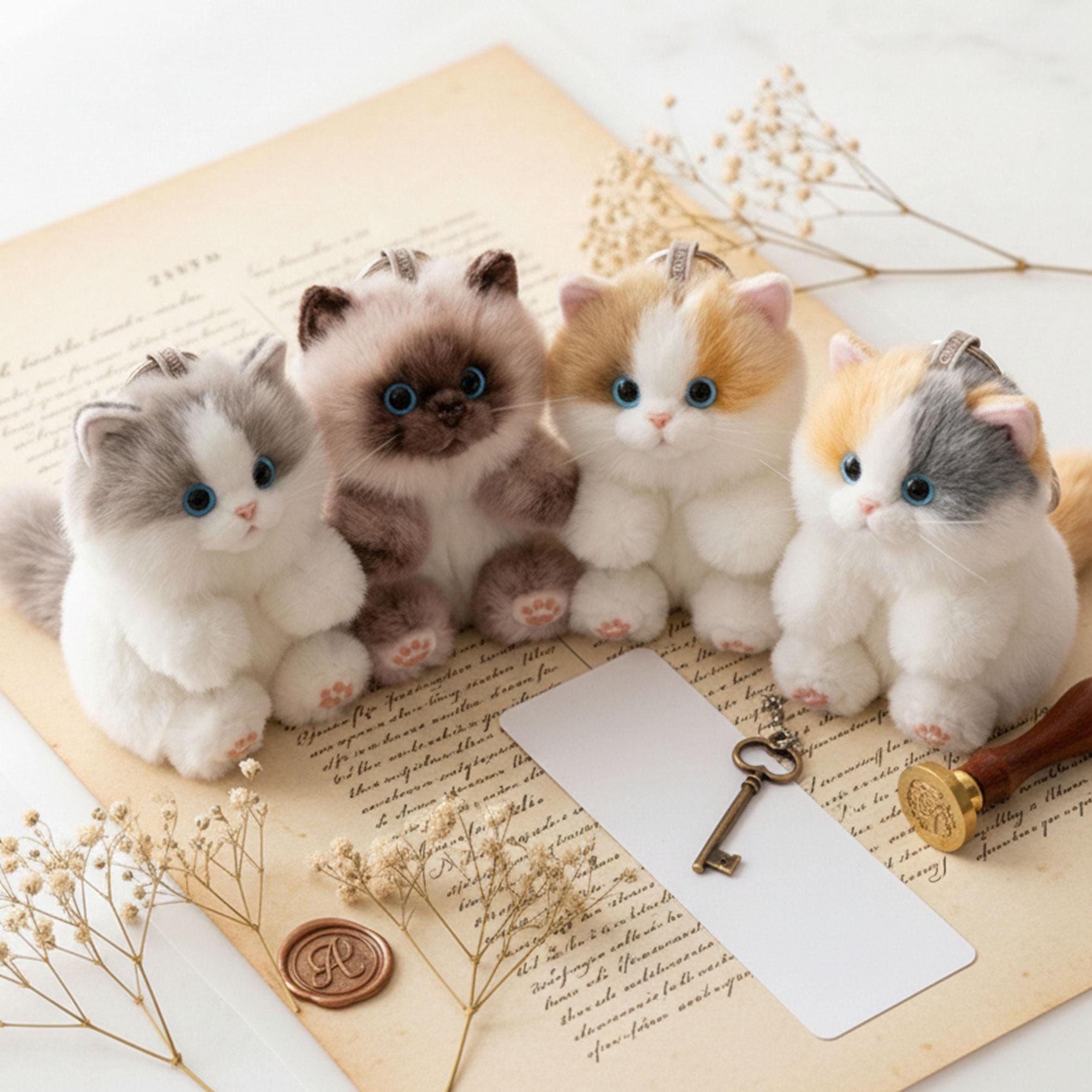 Norwegian forest cat keychain - Etsy 日本