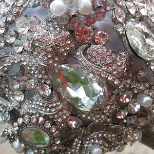 Brooch Bridal Bouquet Rhinestone Keepsake Handmade image 4