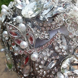 Brooch Bridal Bouquet Rhinestone Keepsake Handmade image 5