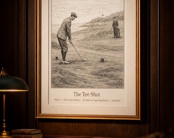 Vintage Golf Poster | Retro Golf | Wall Art | Gift for Dad | Country Club Decor