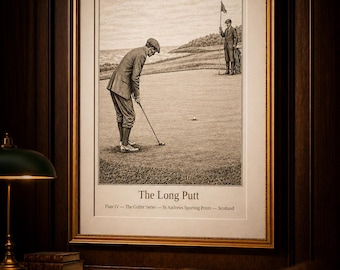 Vintage Golf Poster | Retro Golf | Wall Art | Gift for Dad | Country Club Decor