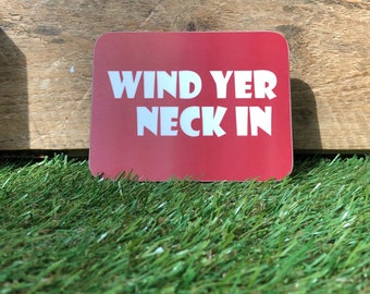 Wind your neck in coaster