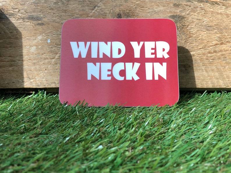 Wind your neck in coaster image 1