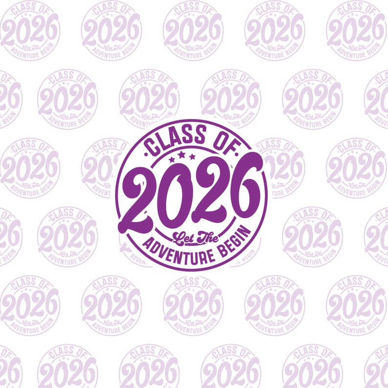 Class of 2026 , Cupcake Insert. 10x10 Inch (approx. 25.5 X 25.5-cm ...