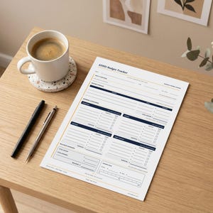ADHD Budget Tracker Printable, Monthly Bill and Debt Planner, Color and Black White, Instant Download (A4, A5, Letter, Half Letter) image 8
