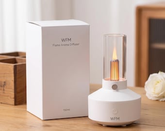 Flame Aroma Diffuser with LED Light | USB Humidifier, Bedroom Decor