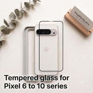 Google Pixel Tempered Glass Screen Protector | HD Clear, Anti-Scratch, Easy Install