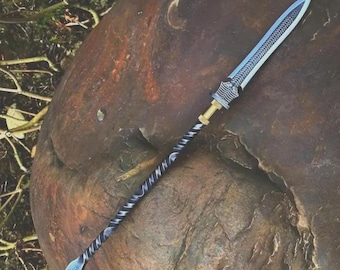 Hand Forged Tactical Spear – 36” Carbon Steel Collectible | Groomsmen Gift