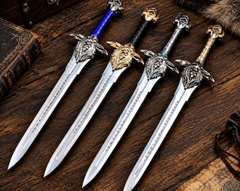 Royal Guard Sword World of Warcraft Replica Sword Medieval Fantasy Sword Handmade Display Sword Gift for Gamers Groomsmen Gifts