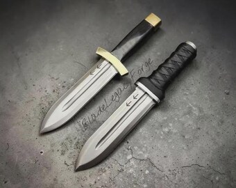 Handmade Viking Dagger Knife, Norse Blade, High Carbon Steel Hunting Knife, Medieval Style Gift for Him, Dad, Cosplay Inspired