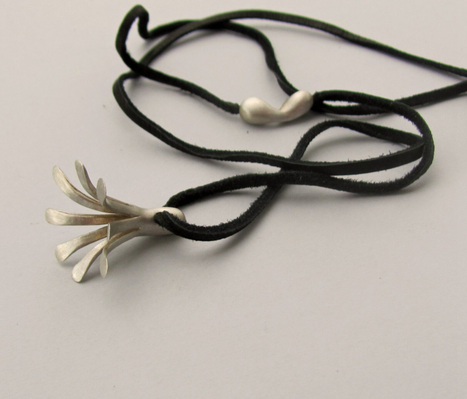 Lily Flower Necklace Sterling Silver Pendant Handmade Etsy