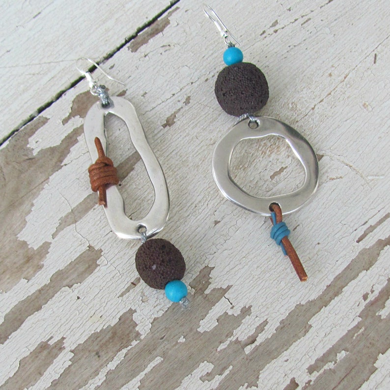 mismatched earring set
