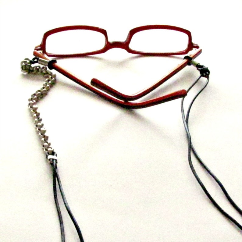 Mens Gift Set Leather Bracelet & Eyeglass Lanyard Etsy