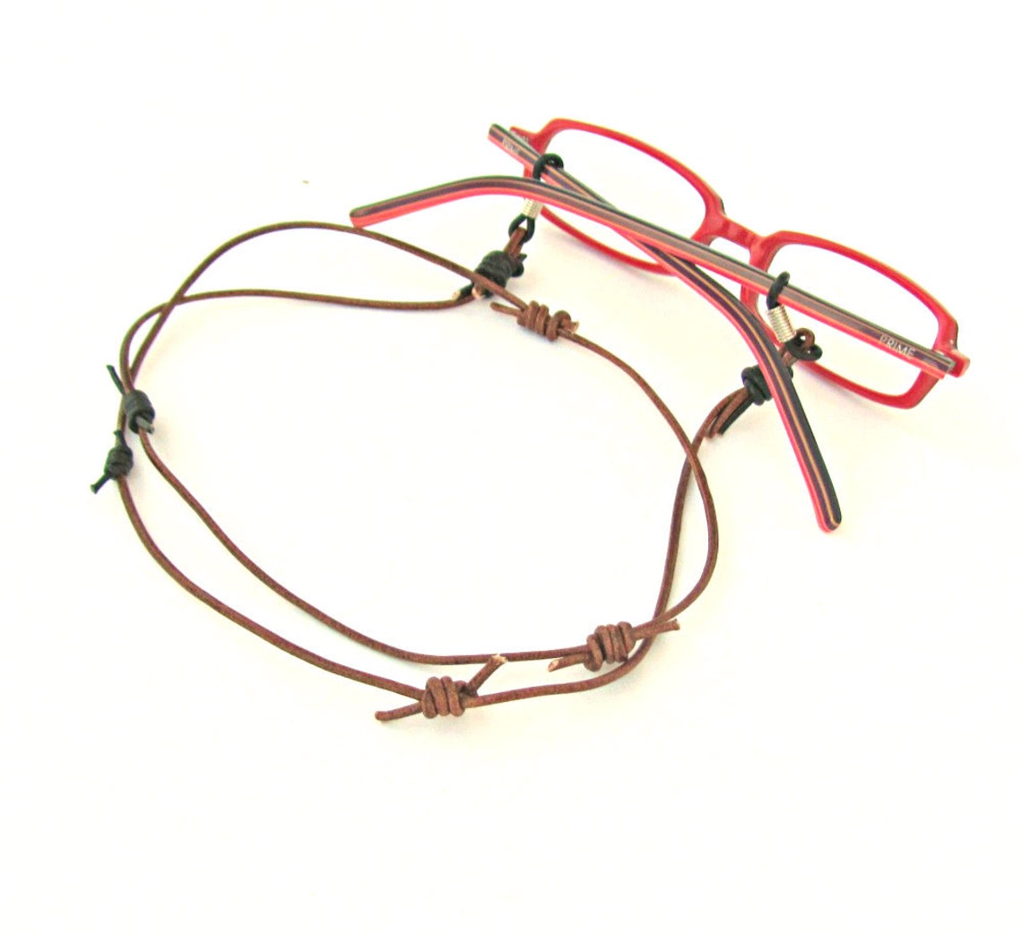 Anniversary Gift for Men Eye Glass Holder Leather Lanyard Etsy