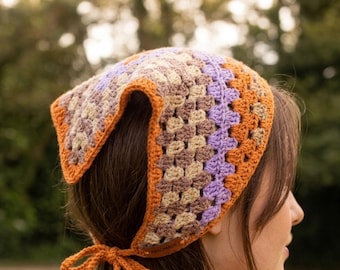 Crochet Head Scarf Pattern, Cruel Summer Bandana Crochet Pattern PDF,  Summer Bandana DIY, Beginner Friendly Instant Download