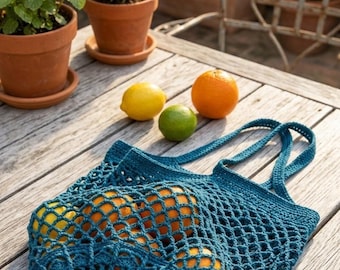 Crochet Market Bag Pattern PDF, Easy Tote Bag Crochet Pattern, Beginner Friendly, Reusable Grocery Bag, Instant Download