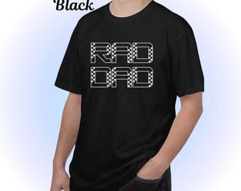 RAD-DAD Checkered T-Shirt, Fathers Day Gift, Comfort Colors 1717 Tee