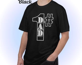 Number 1 Dad T-Shirt, Fathers Day Gift, Comfort Colors 1717 Tee