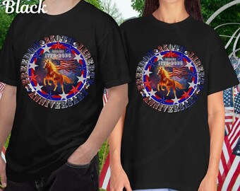 Fire Horse, Freedom 250th Anniversary T-shirt | Patriotic American Flag Tee