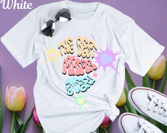 Mama T-shirt, Colorful Hearts Graphic Tee, Mother's Day Gift, Comfort Colors 1717