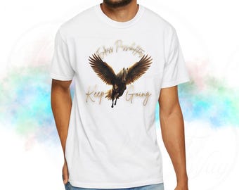 Flying Horse Keep Going T-shirt | Graphic Tee, Year of the Horse, Animal lovers, Mystical