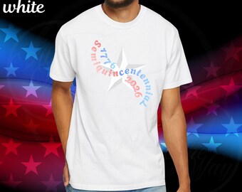 Semiquincentennial Wave 1776 to 2026 Star Pendent T-Shirt