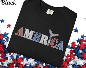 America, 250 T-Shirt | Patriotic USA letters, Eagle