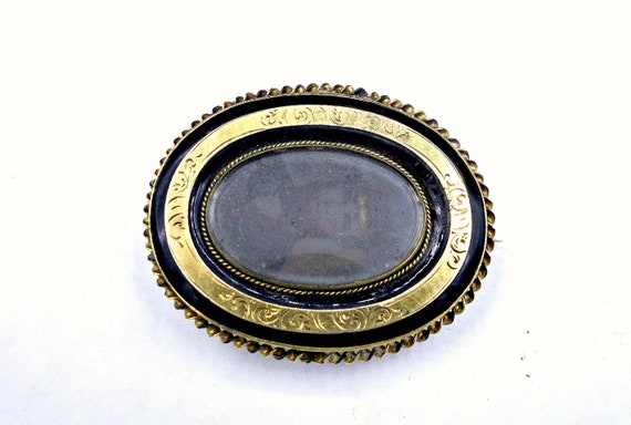 Victorian Locket, Antique Gold Locket Pendant Bro