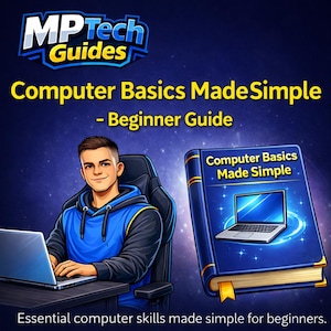 Computer Basics Guide for Beginners | Simple PC Skills (Digital Download)