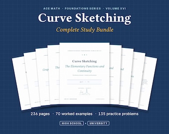 Curve Sketching Study Bundle | Calculus Graphing Functions, Derivatives (Digital Download)