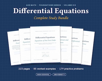 Differential Equations Study Bundle | ODE, PDE, Systems (Digital Download)