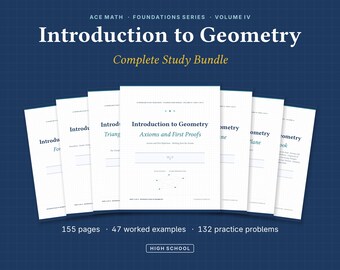 High School Geometry Study Bundle | Vectors, Triangles, Similarity (Digital Download)