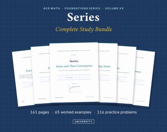 Calculus 2 Series Study Bundle | Convergence, Power, Fourier Series (Digital Download)