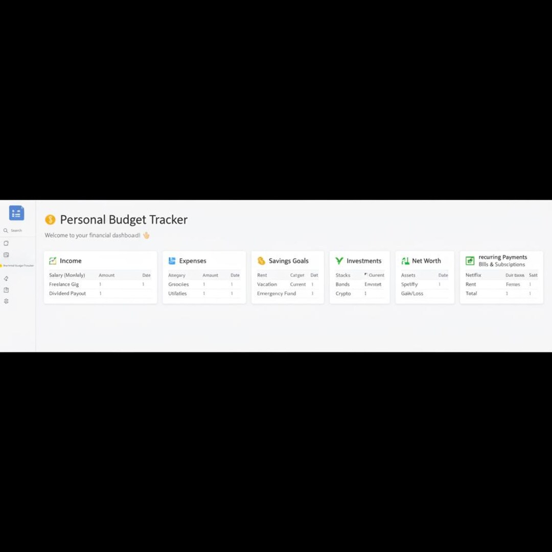 Personal Budget Tracker Notion Template Income Expense Savings ...