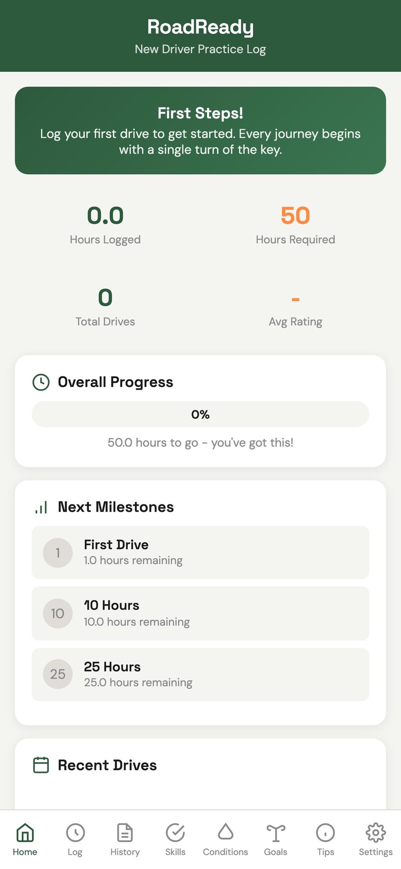New Driver Practice Log Planner Learner Permit Hours Tracker Skills ...