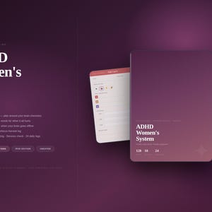 ADHD Women Planner iPad 128 Pages Hormonal Cycle Tracker Mental Load Emotional Regulation Executive Function Self Care GoodNotes PDF Digital