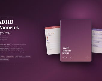 ADHD女性向けプランナー iPad 128ページ ホルモン周期トラッカー 精神的負荷 感情調整 実行機能 セルフケア GoodNotes PDFデジタル版