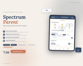App di monitoraggio per genitori di bambini autistici Registro sensoriale Comportamento Note sulla terapia ABC Timer per crisi di rabbia Rapporto scolastico Monitoraggio del bambino ASD Bisogni speciali digitali