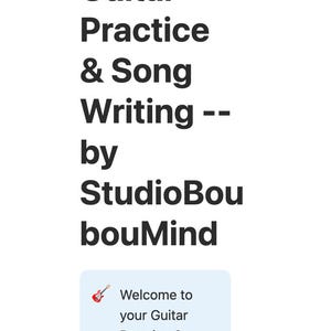 Guitar Practice & Song Writing Notion Template Dashboard Planner Tracker Gift Digital Download image 8
