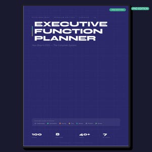 Executive Function Planner iPad GoodNotes | 100 Pages Hyperlinked | EF Planner ADHD Autism TBI | Digital Download imagen 2