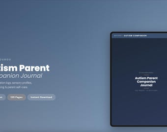 Autism Parent Planner iPad GoodNotes 120 Pages ASD Tracker Sensory Profile Therapy Log Behavior ABC Meltdown Plan iep Planner Digital PDF