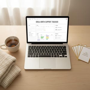 Doula Birth Support Business Tracker Notion Template Gift Digital Download